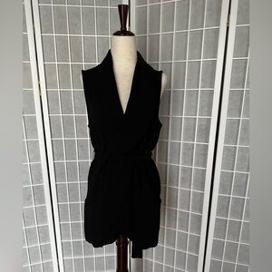 SOLD - Carolina Belle Black Belted Vest